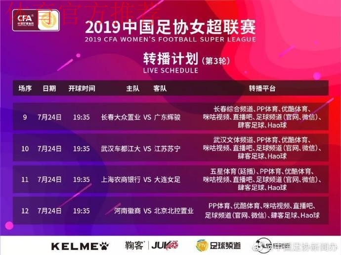 敢热爱 耀出色 | 2019女超联赛第二轮 主队三胜一平 敢热爱 耀出色 | 2019女超联赛第二轮 主队三胜一平